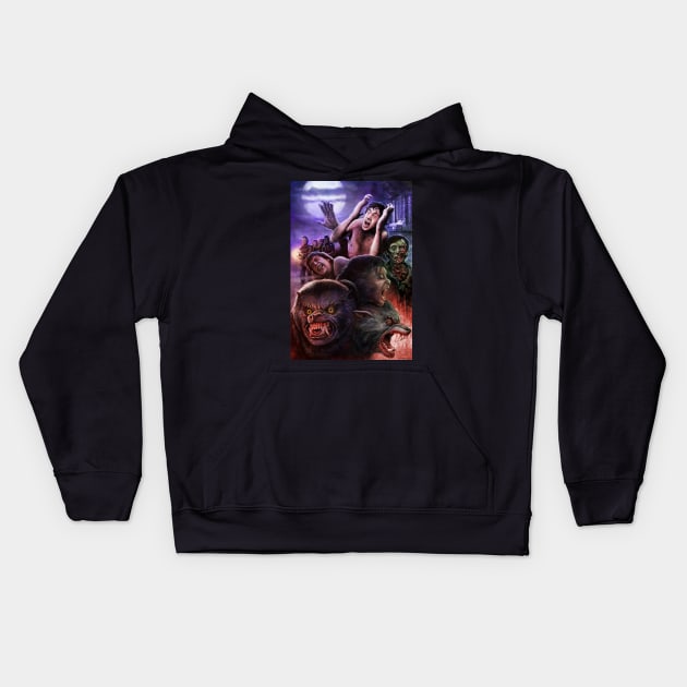 Beware the Moon Kids Hoodie by Ostrander